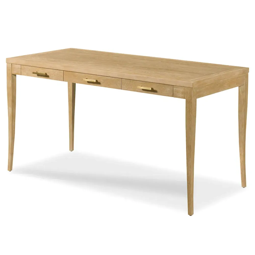 Sarah Writing Desk - Brown Oak, Hardwood