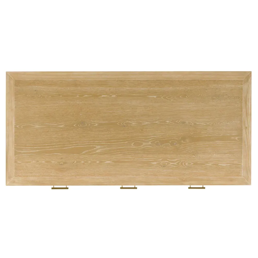 Sarah Writing Desk - Brown Oak, Hardwood