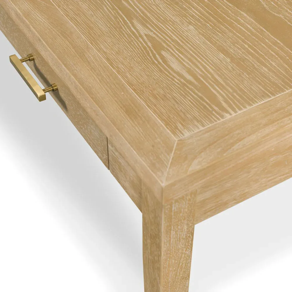 Sarah Writing Desk - Brown Oak, Hardwood