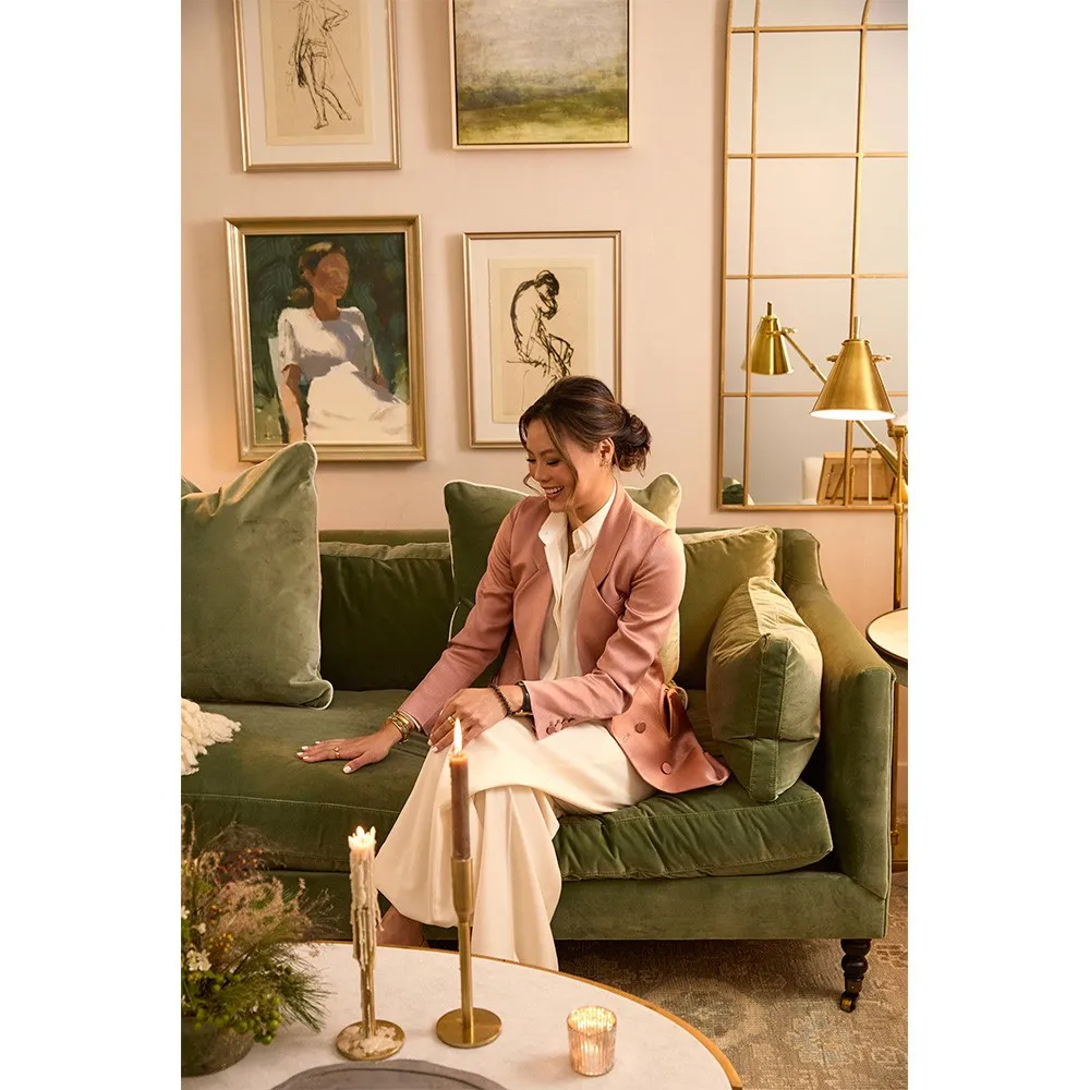 Saraya Oushak Patterned Hand Knotted Rug - Grey, Wool