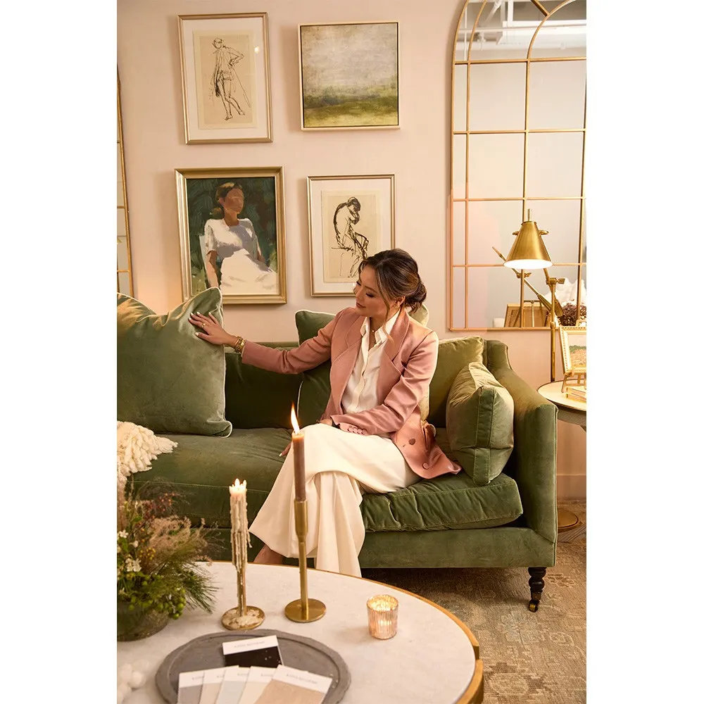 Saraya Oushak Patterned Hand Knotted Rug - Grey, Wool