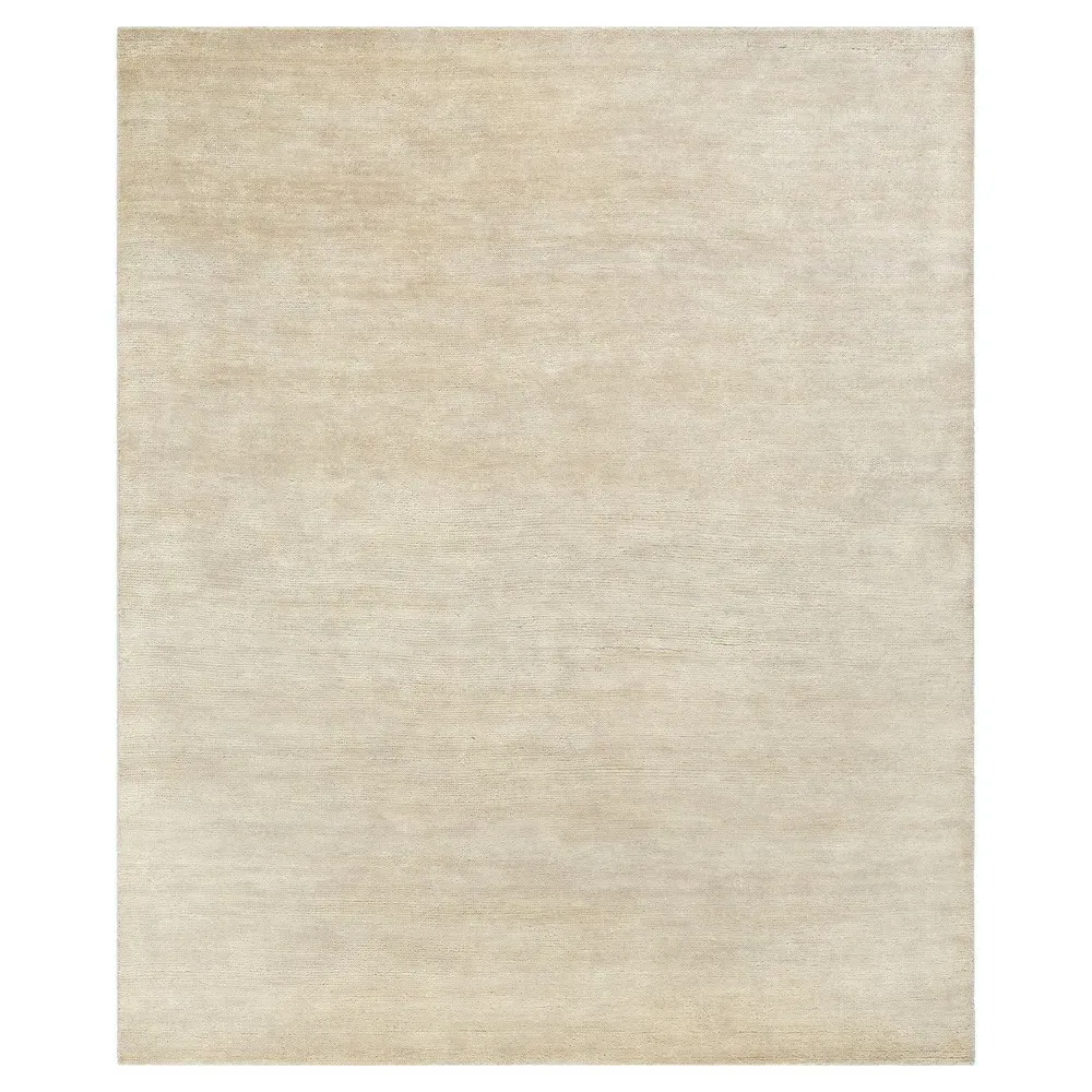 Saria Hand Knotted Rug Sample - Beige, Wool image