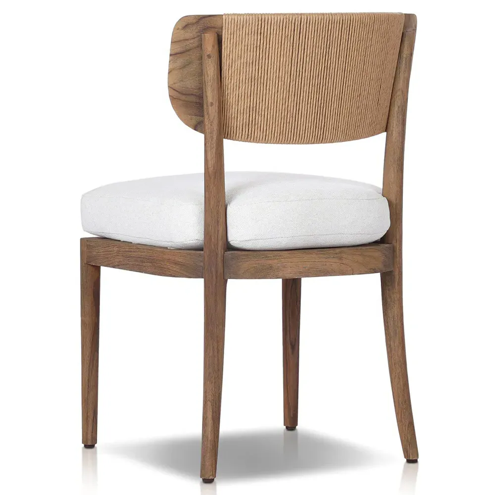 Sarma Alessi Outdoor Dining Chair - White, Teak