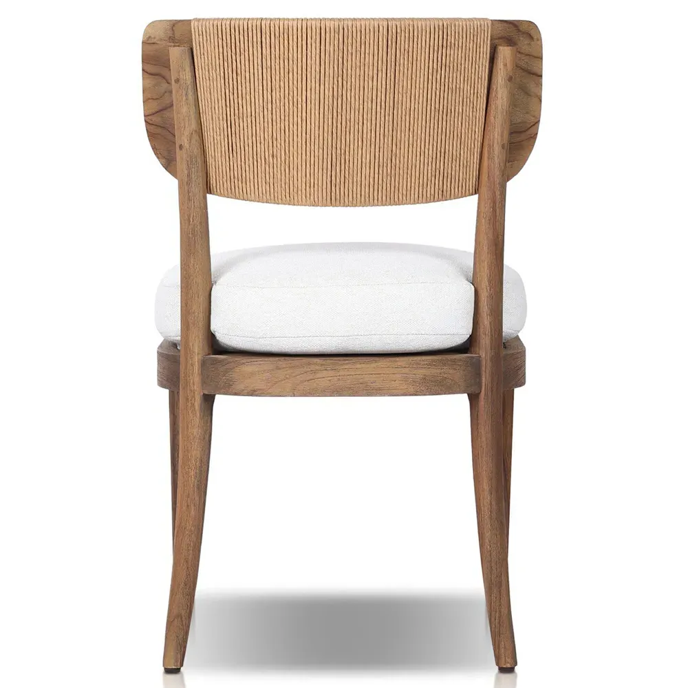 Sarma Alessi Outdoor Dining Chair - White, Teak