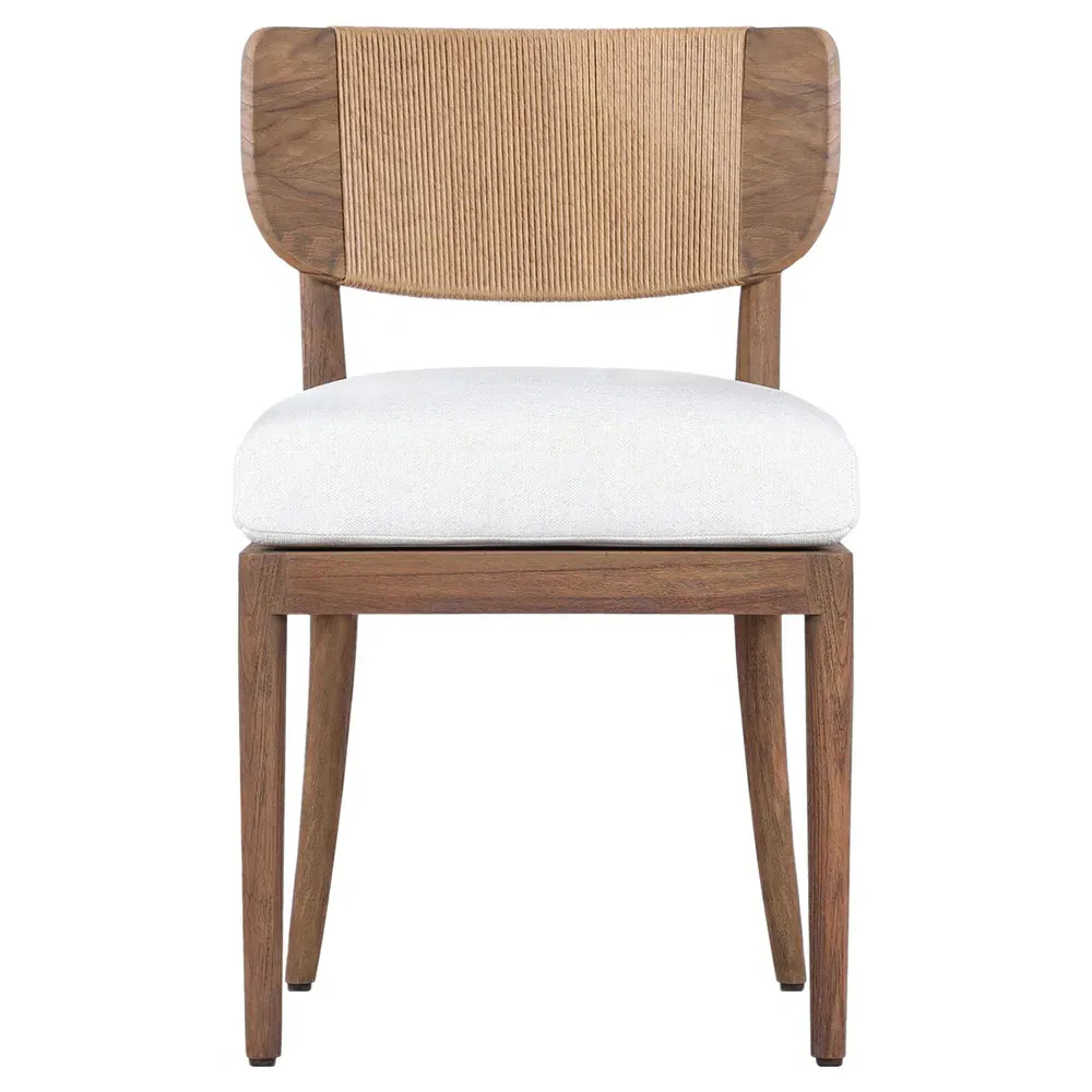 Sarma Alessi Outdoor Dining Chair - White, Teak image
