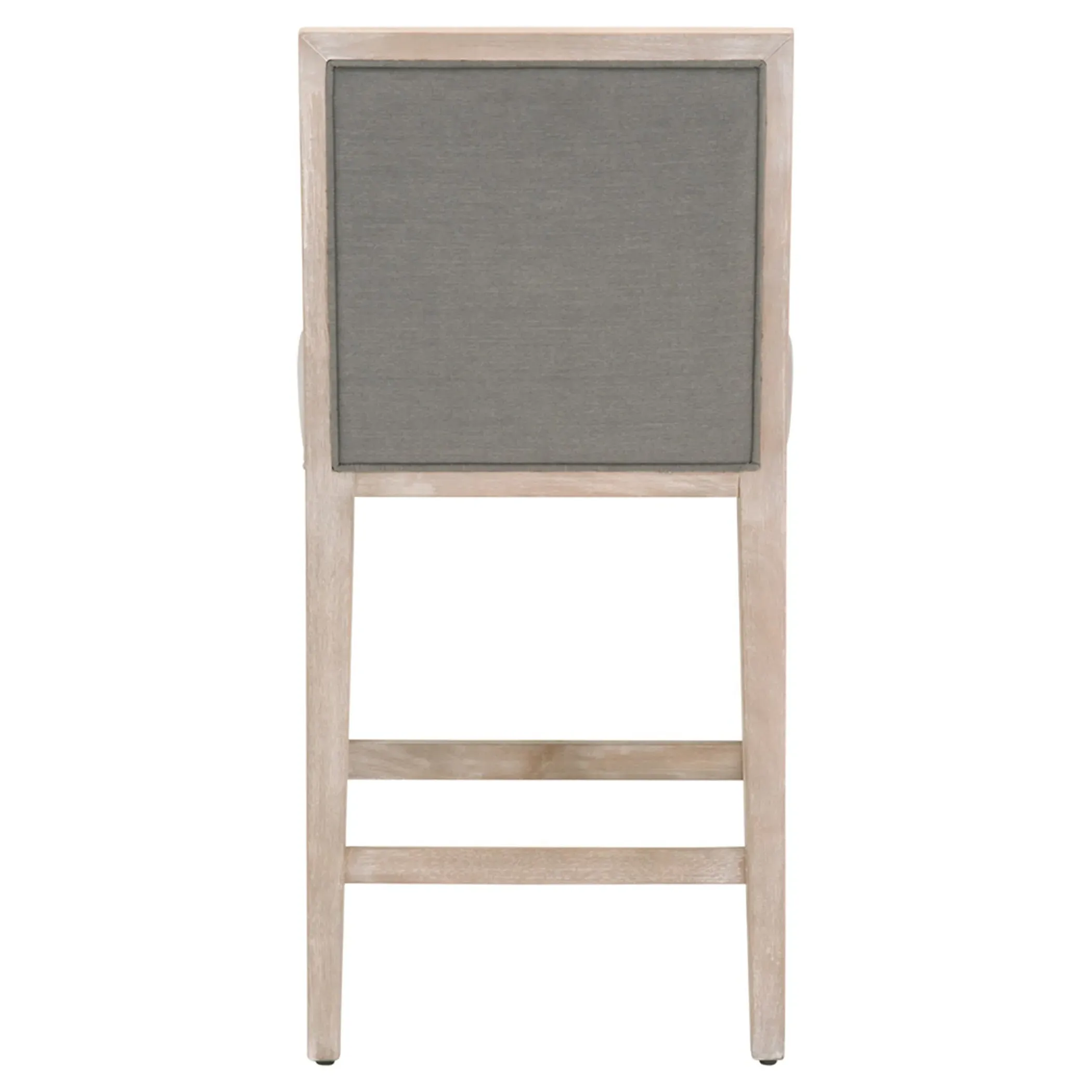 Sasha Counter Stool Set of 2 - Grey, Rubberwood