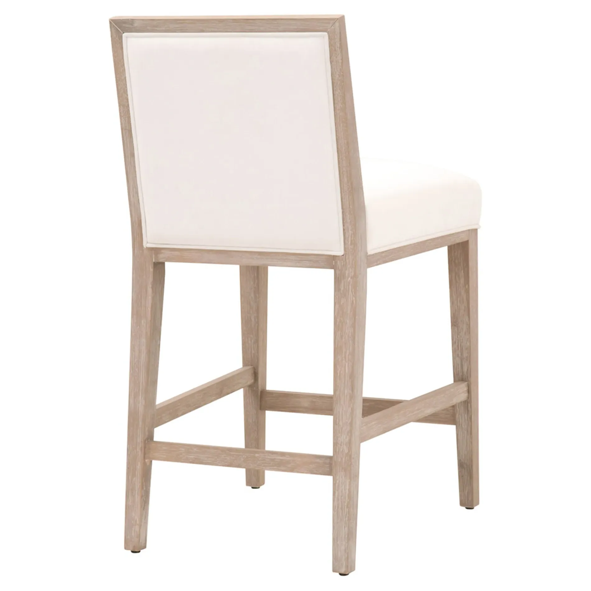 Sasha Counter Stool Set of 2 - White, Rubberwood