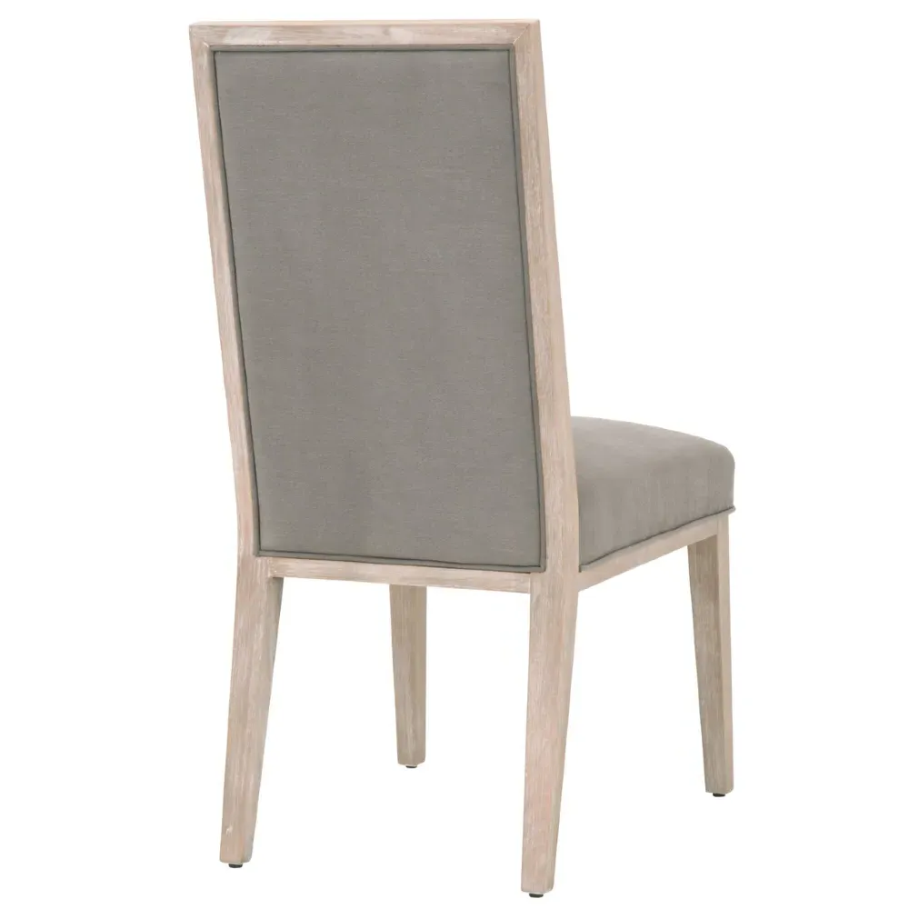 Sasha Dining Chair Set of 2 - Grey, Rubberwood