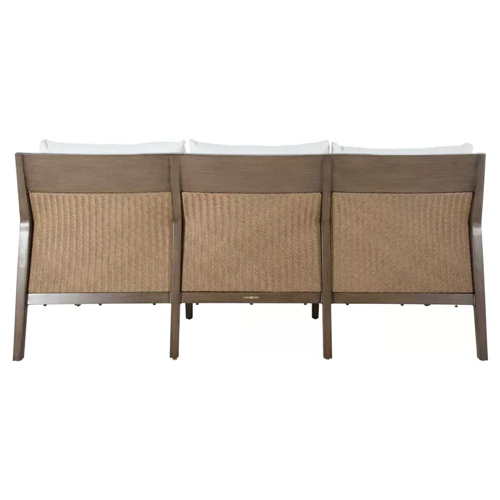 Savannah Outdoor Sofa - White, Aluminum