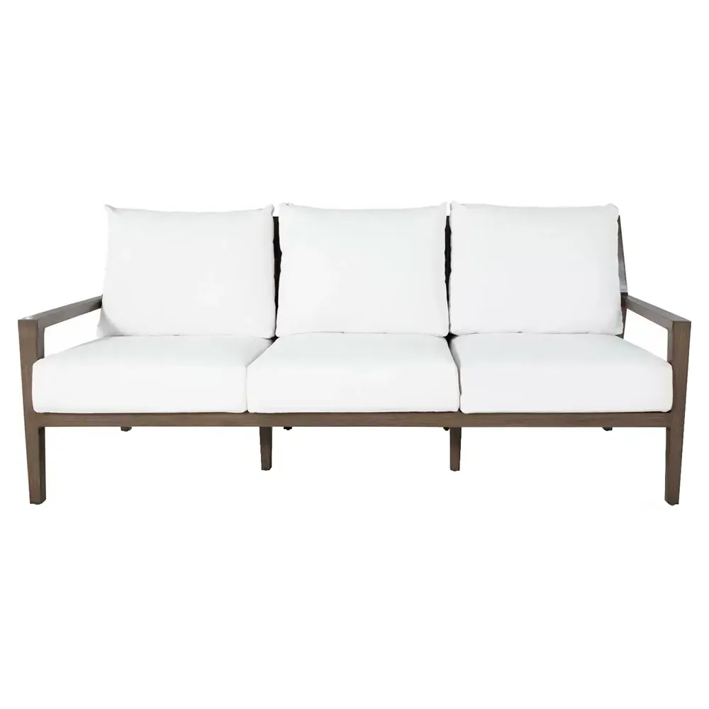 Savannah Outdoor Sofa - White, Aluminum