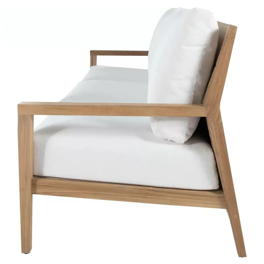 Savannah Outdoor Sofa - White, Teak