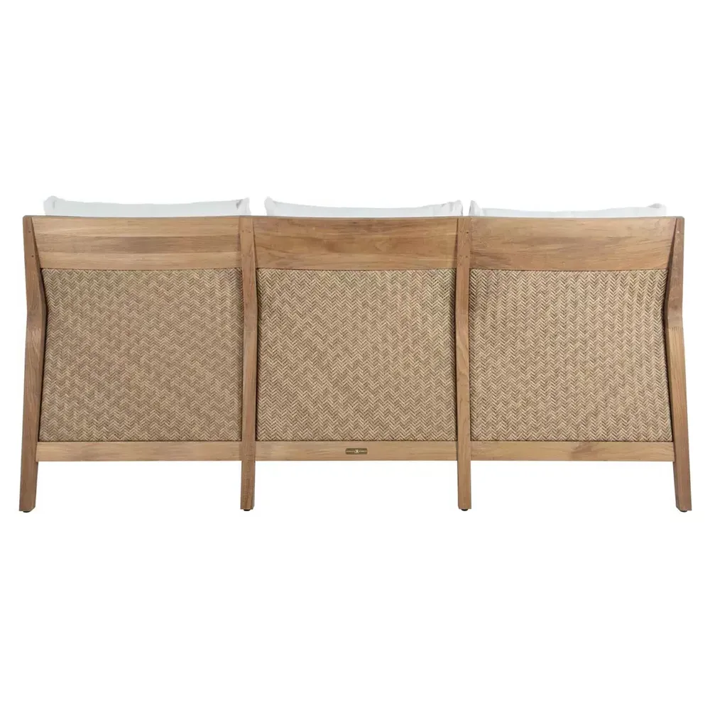 Savannah Outdoor Sofa - White, Teak