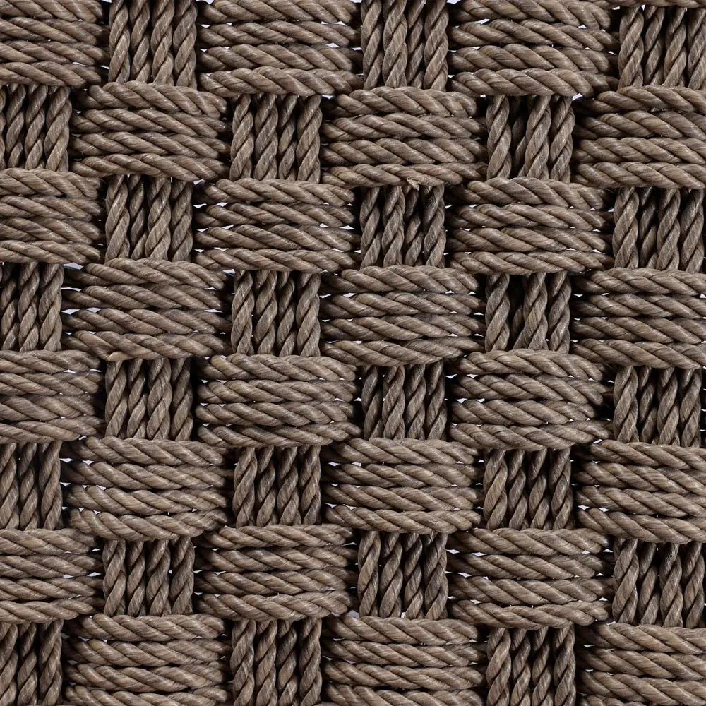 Savio Outdoor Counter Stool - Dark Textured, Teak