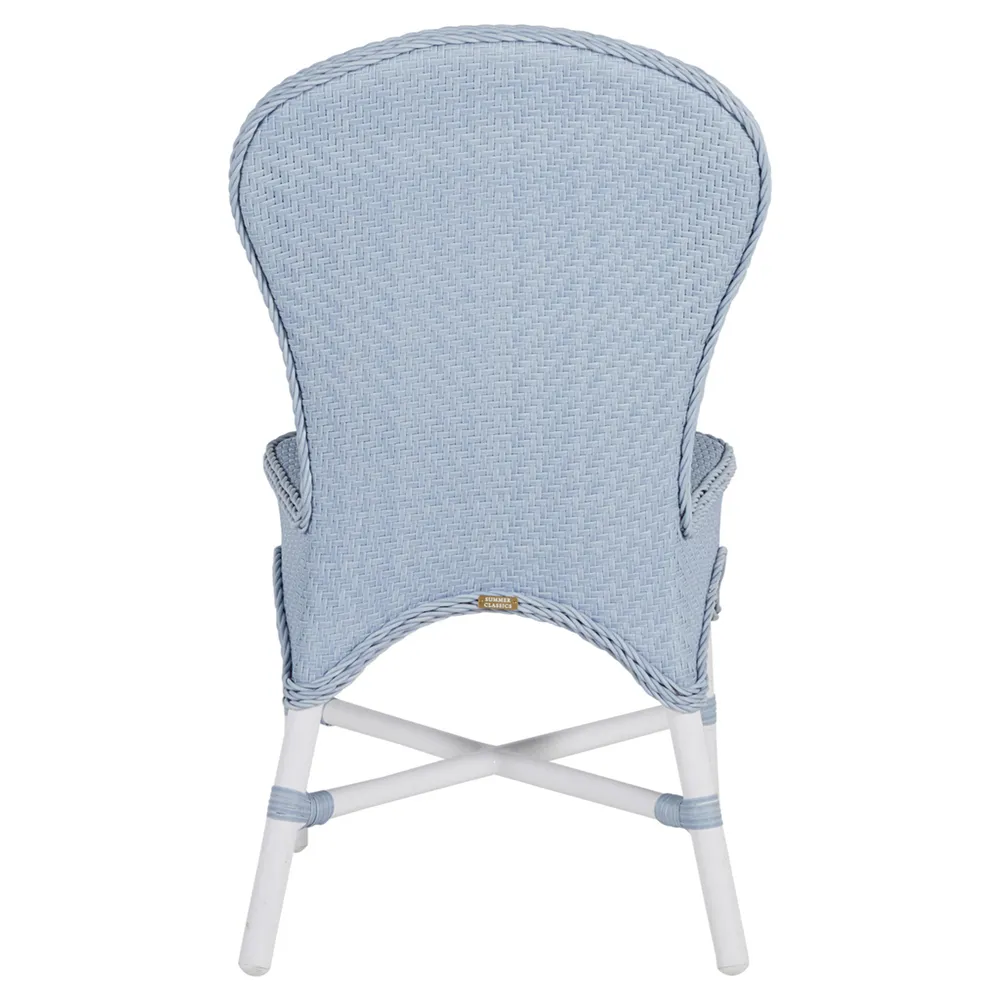Savoy Outdoor Dining Side Chair - Chalk, Wicker