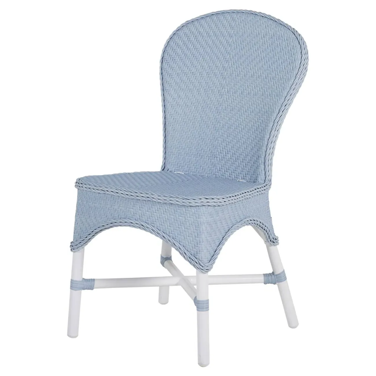 Savoy Outdoor Dining Side Chair - Chalk, Wicker image