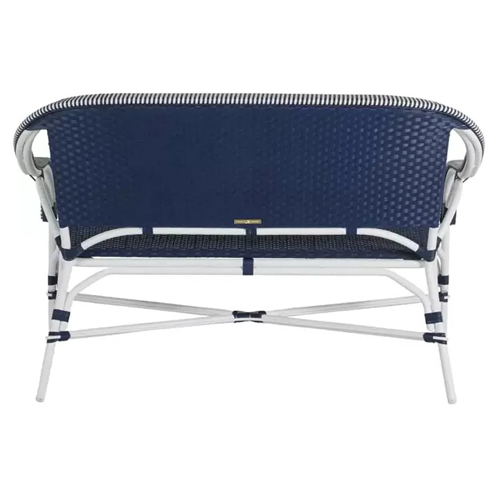 Savoy Outdoor Loveseat - Blue, Aluminum