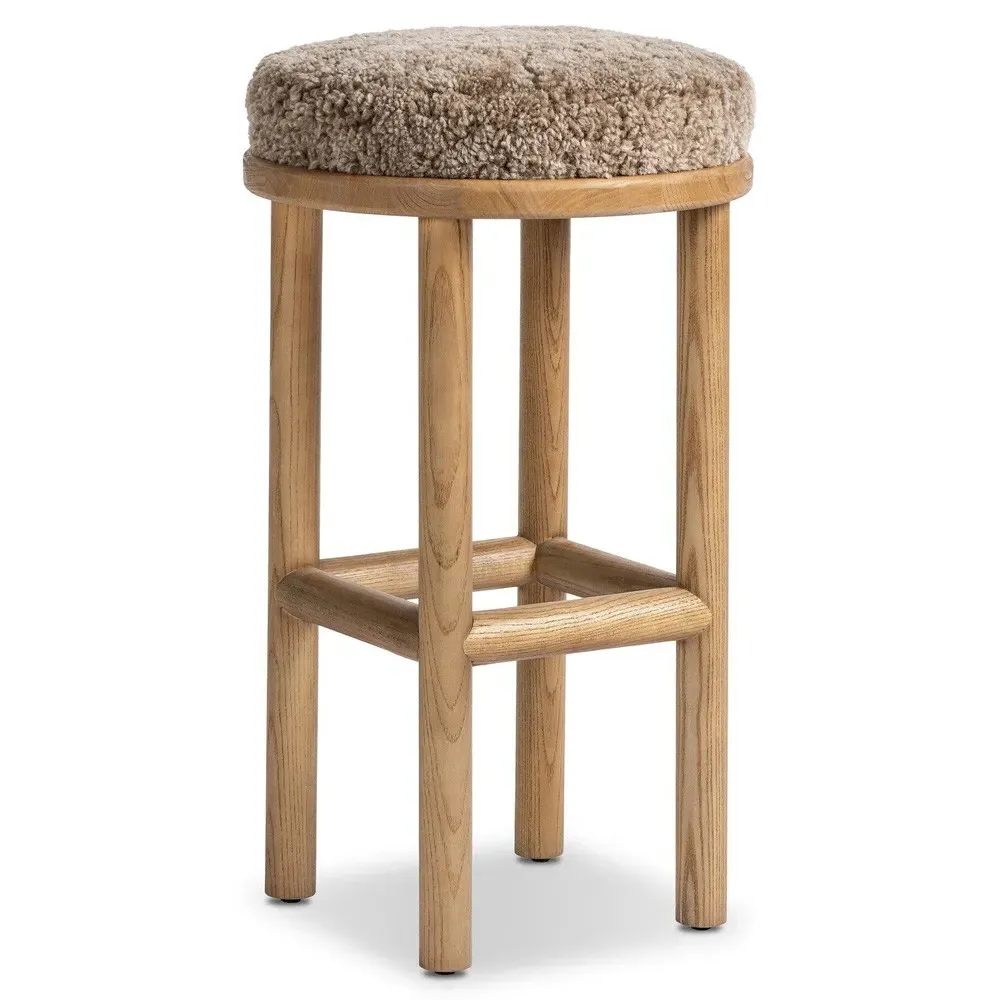 Sawyer Bar Stool - Taupe, Nettlewood