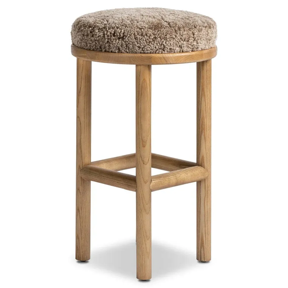 Sawyer Bar Stool - Taupe, Nettlewood