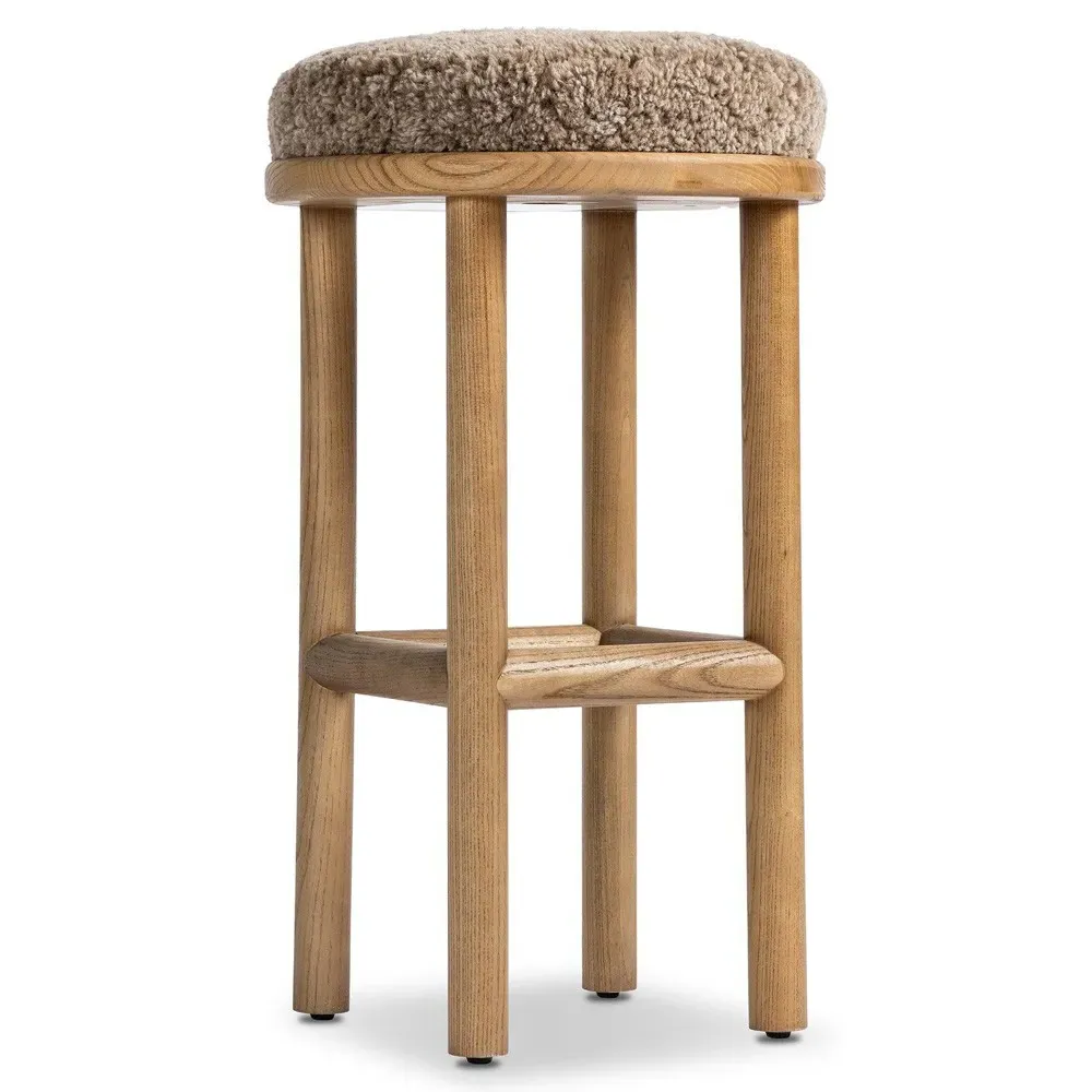 Sawyer Bar Stool - Taupe, Nettlewood