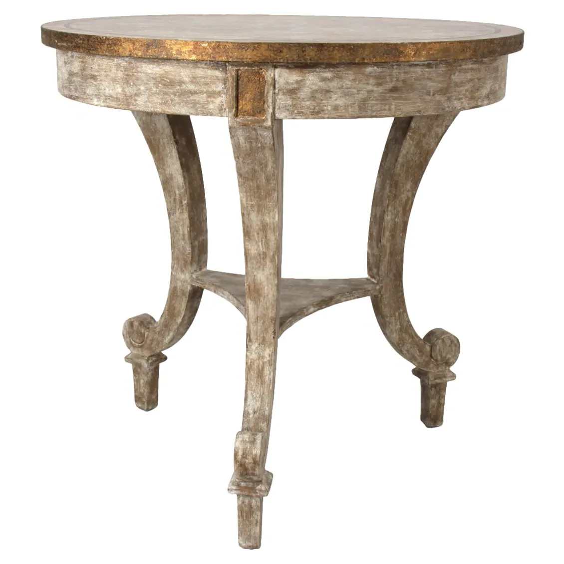 Sayer Round End Table - Cream, Wood