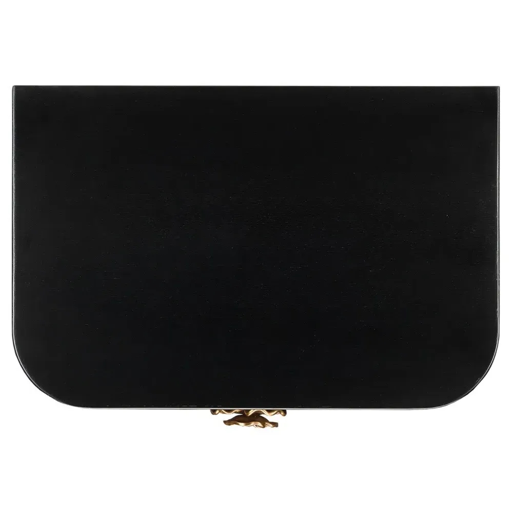 Sazana Demilune Nightstand - Black, Oak