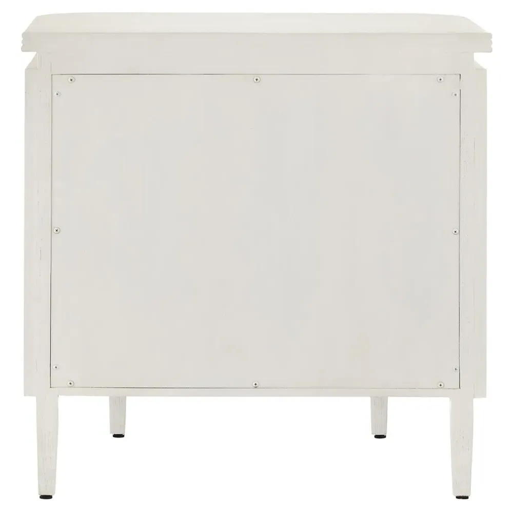 Sazana Demilune Nightstand - White, Oak
