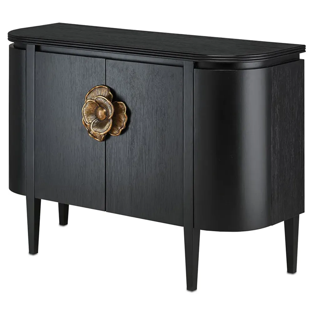 Sazana Demilune Sideboard - Black, Oak