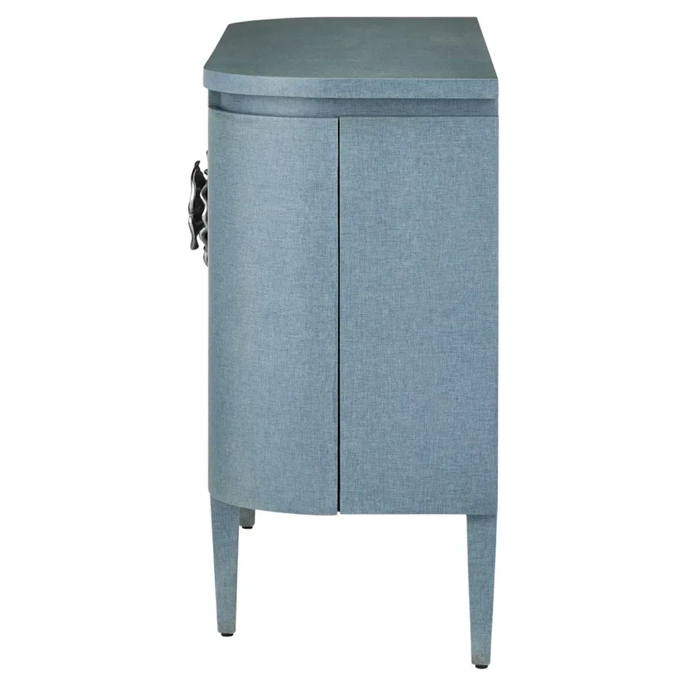 Sazana Demilune Sideboard - Blue, Oak