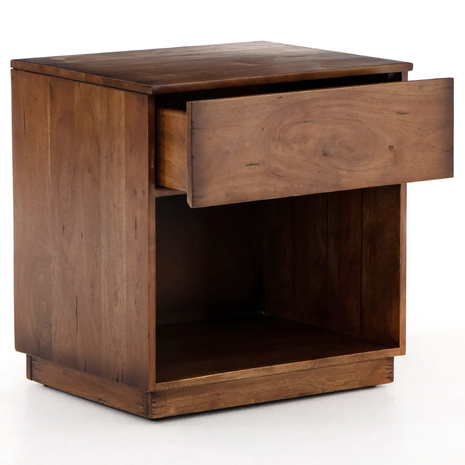 Scarlett Nightstand - Brown, Acacia Wood
