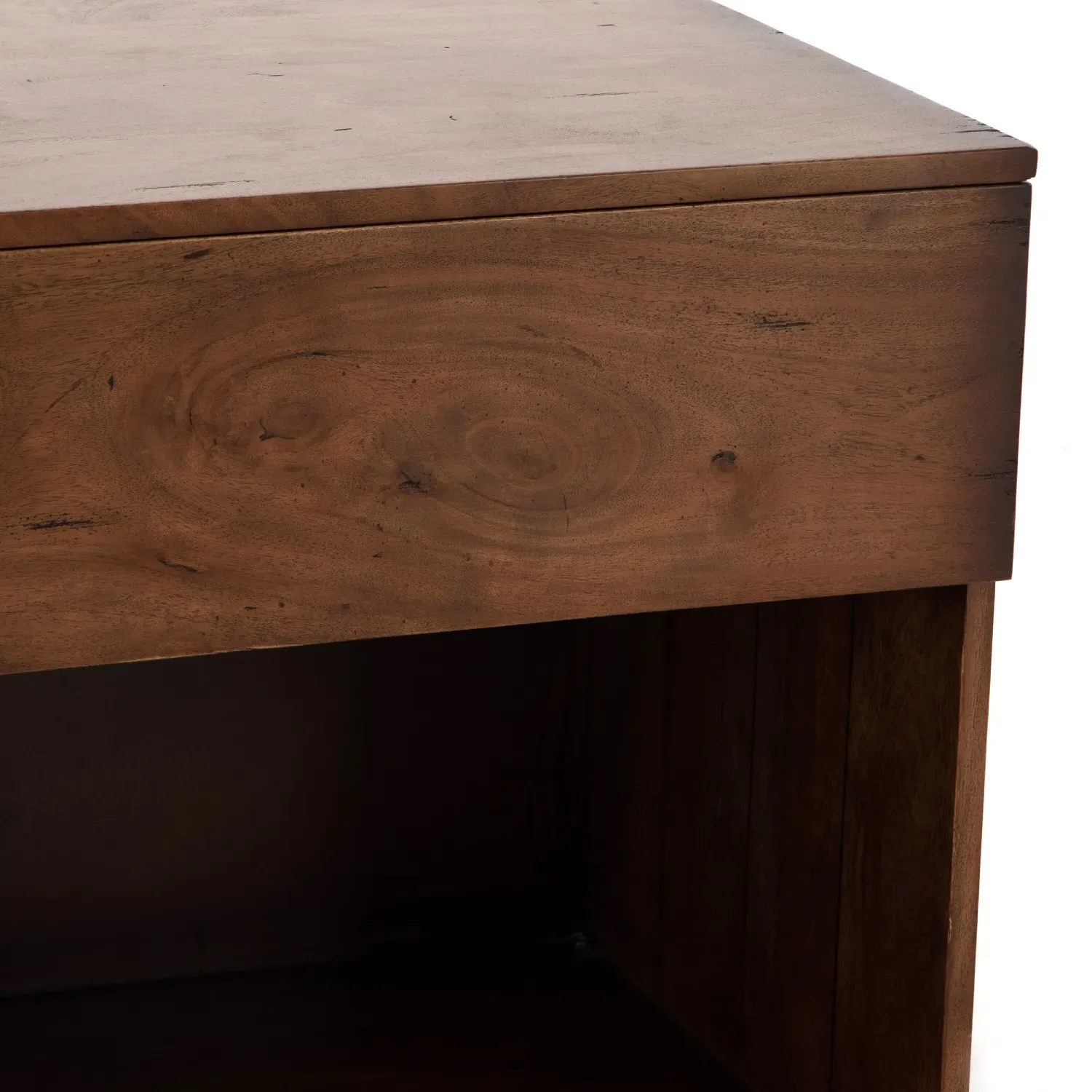 Scarlett Nightstand - Brown, Acacia Wood