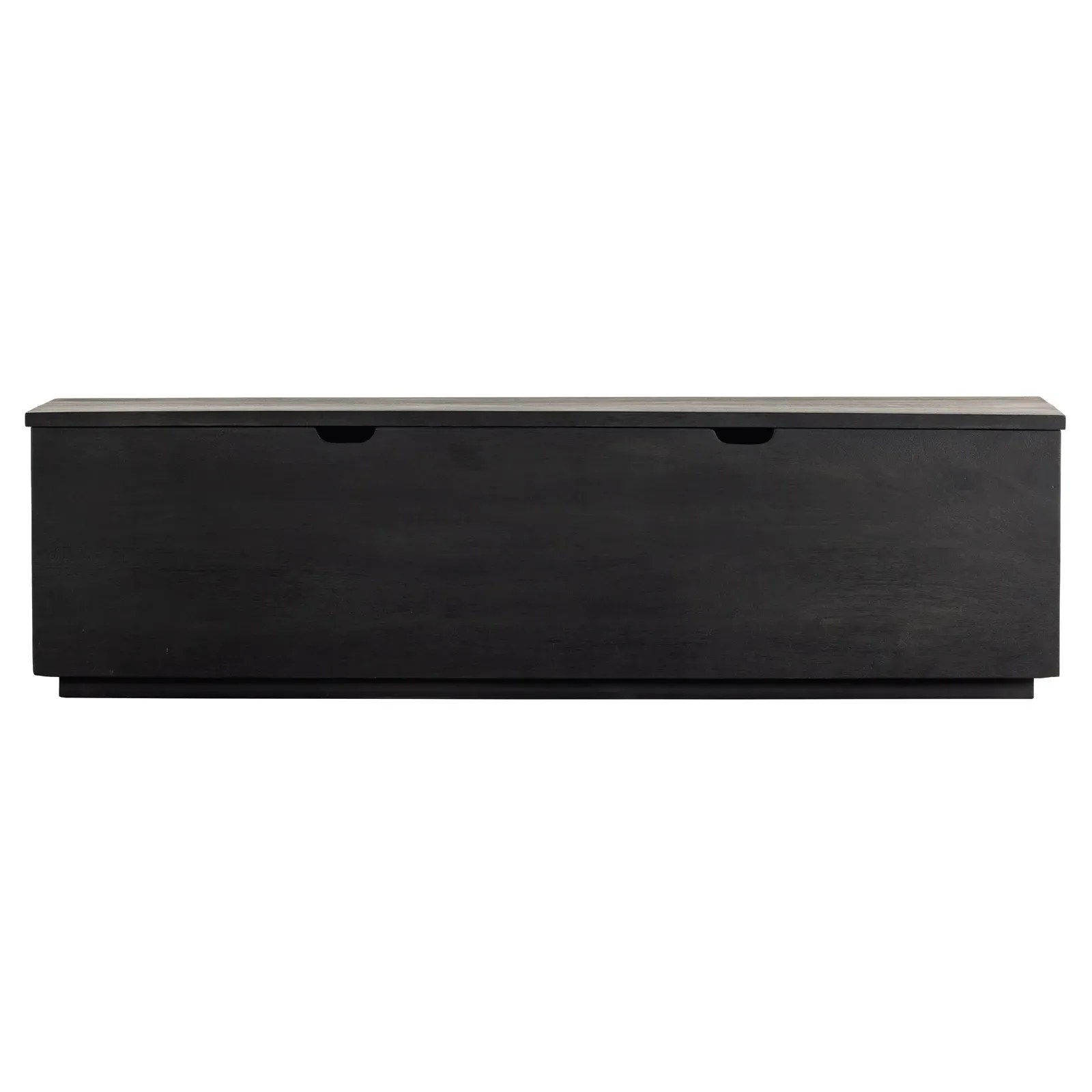 Scarlett Storage Trunk with Seating - Black, Mango Wood
