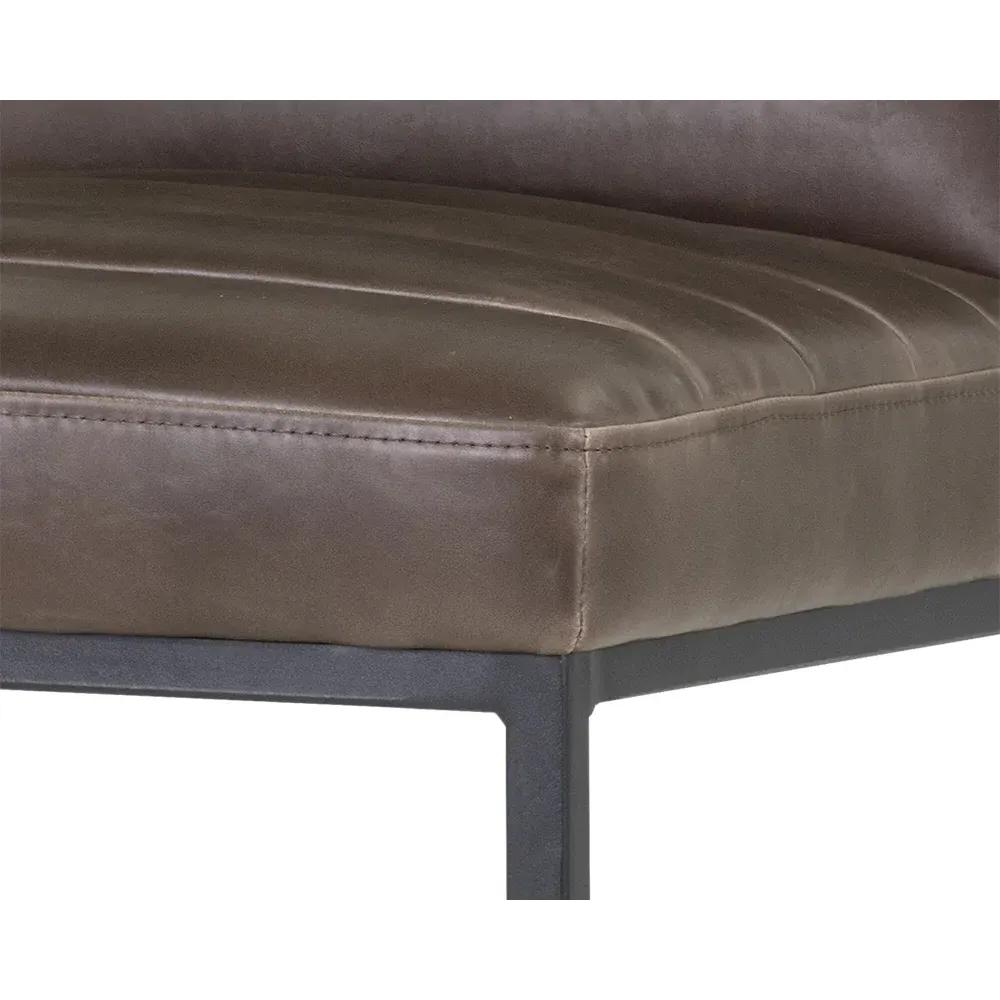 Schwartz Counter Stool - Havana Dark Brown, Faux Leather