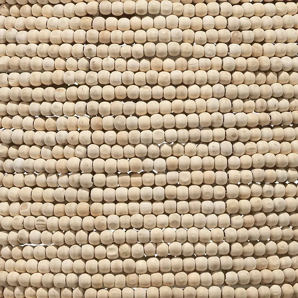 Scott Single Pendant Light - Off White, Mango Wood