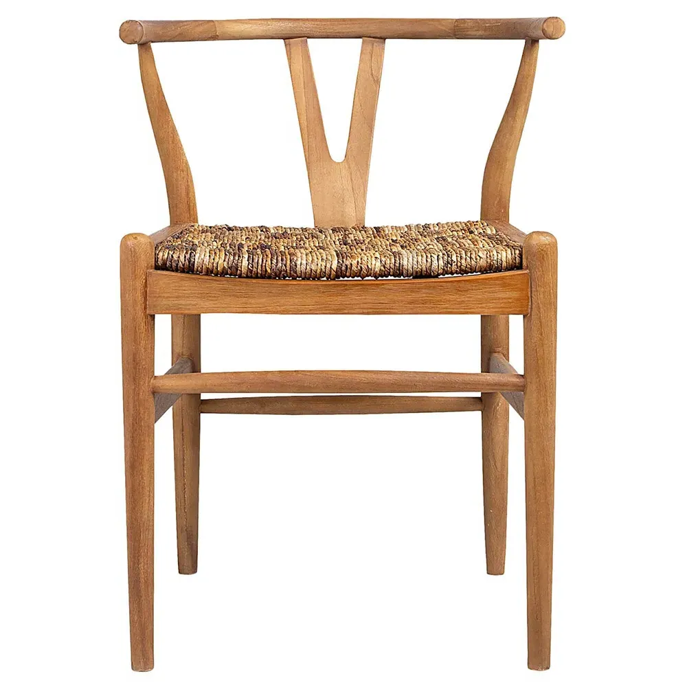 Sean Wishbone Dining Side Chair - Brown, Teak
