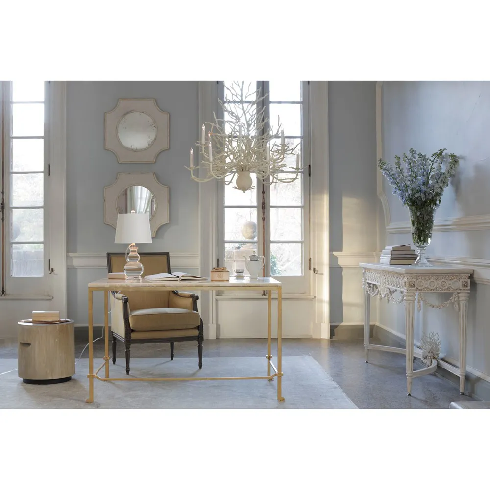 Seasong Large Coral Chandelier - White, Wrought Iron