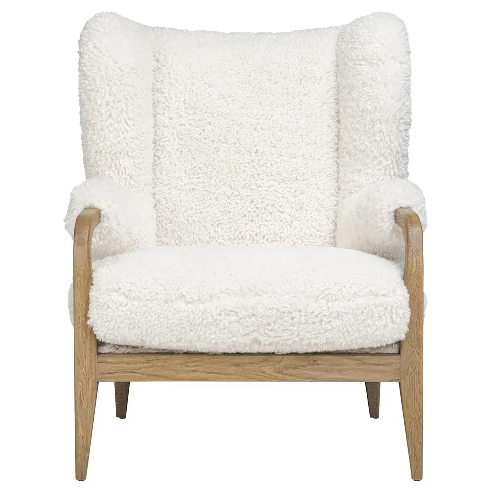 Sedoni Andes Wingback Accent Chair - Natural, Oak image