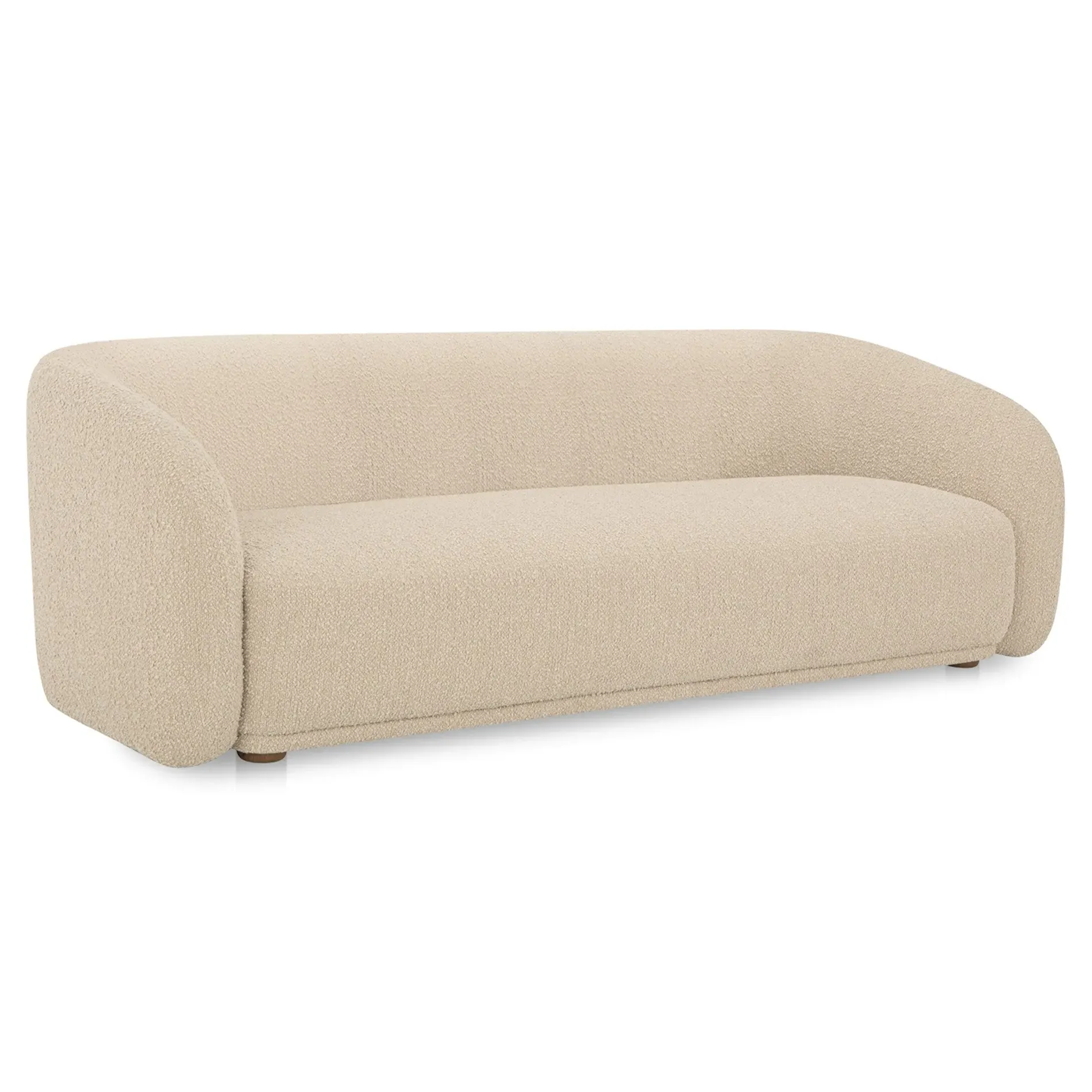 Selena 3-Seater Sofa - Beige, Boucle