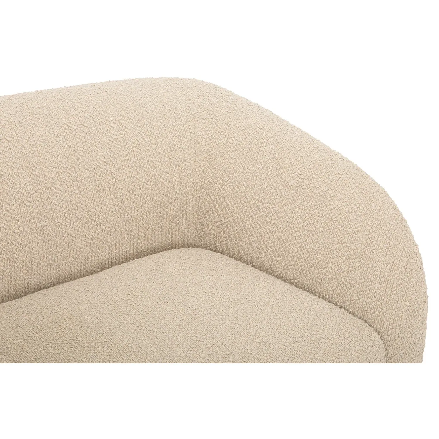 Selena 3-Seater Sofa - Beige, Boucle