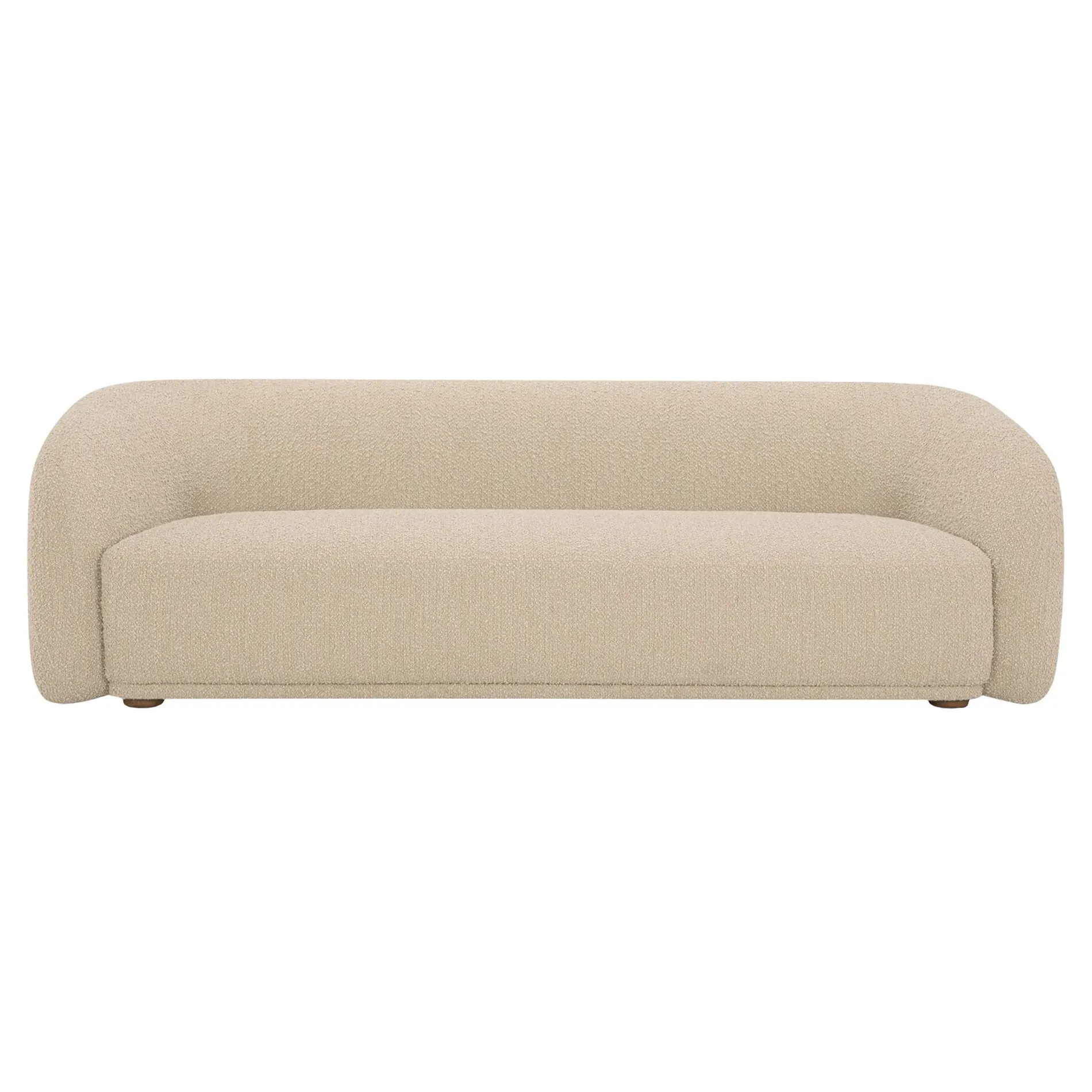 Selena 3-Seater Sofa - Beige, Boucle