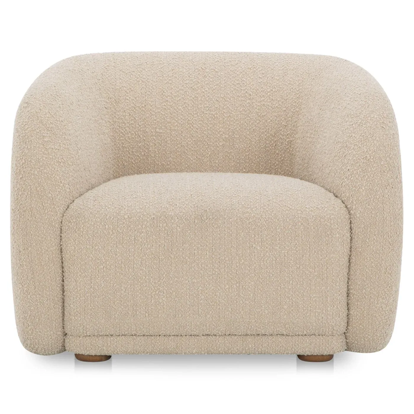 Selena Accent Chair - Beige, Boucle