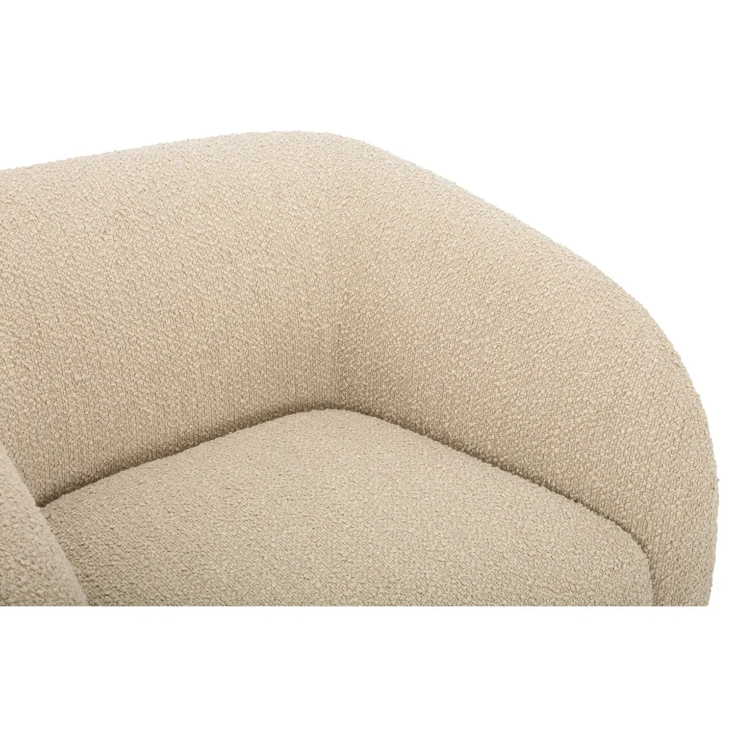 Selena Accent Chair - Beige, Boucle