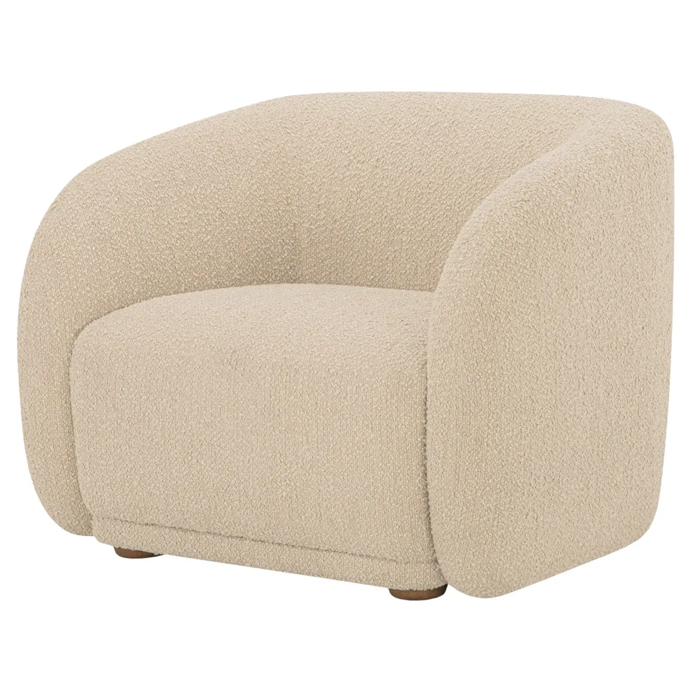 Selena Accent Chair - Beige, Boucle image