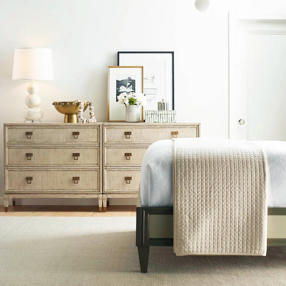 Selena Bachelor Chest - White, Ash Wood