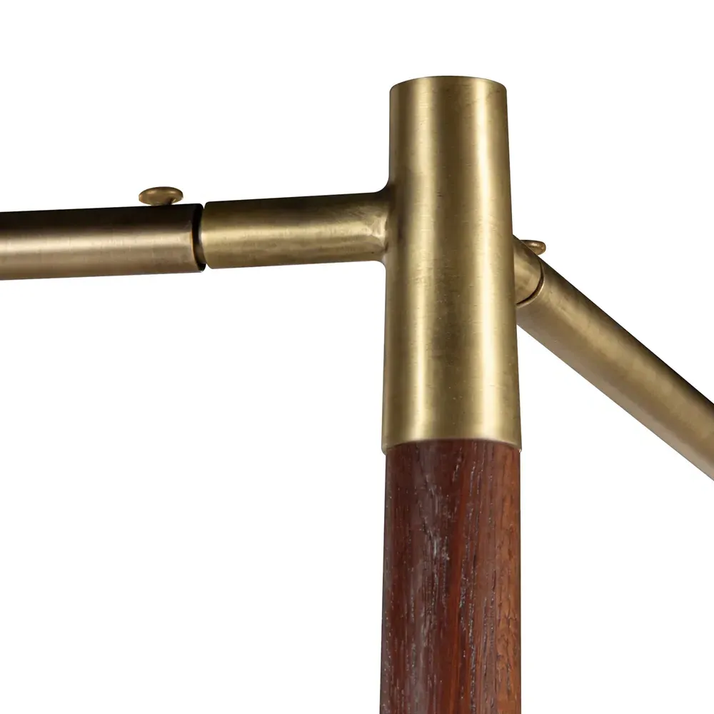 Selena King Size Canopy Bed - Brown, Oak