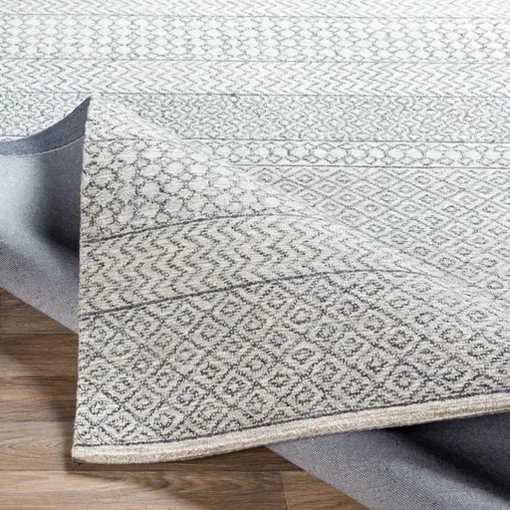 Selena Patterned Rug - Grey, Wool