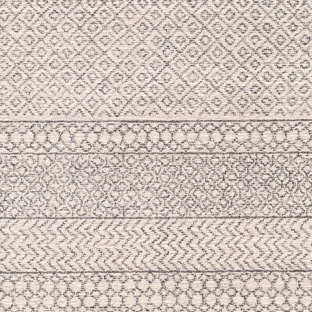 Selena Patterned Rug - Grey, Wool