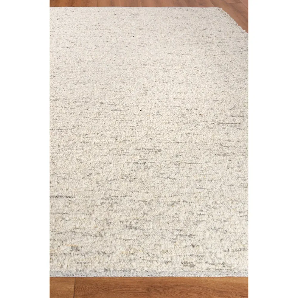 Selene Solid Rug Sample - Grey, Wool