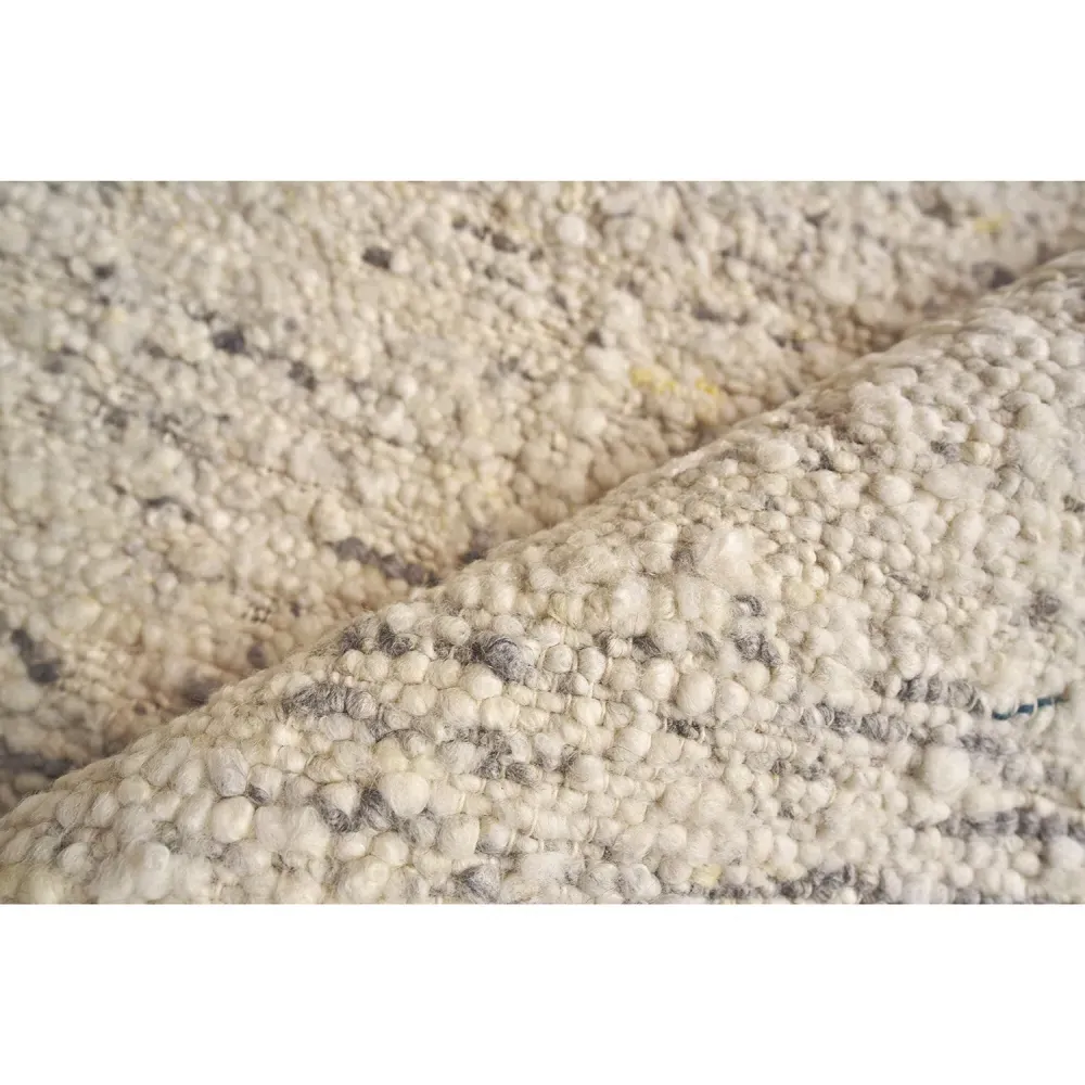 Selene Solid Rug Sample - Grey, Wool