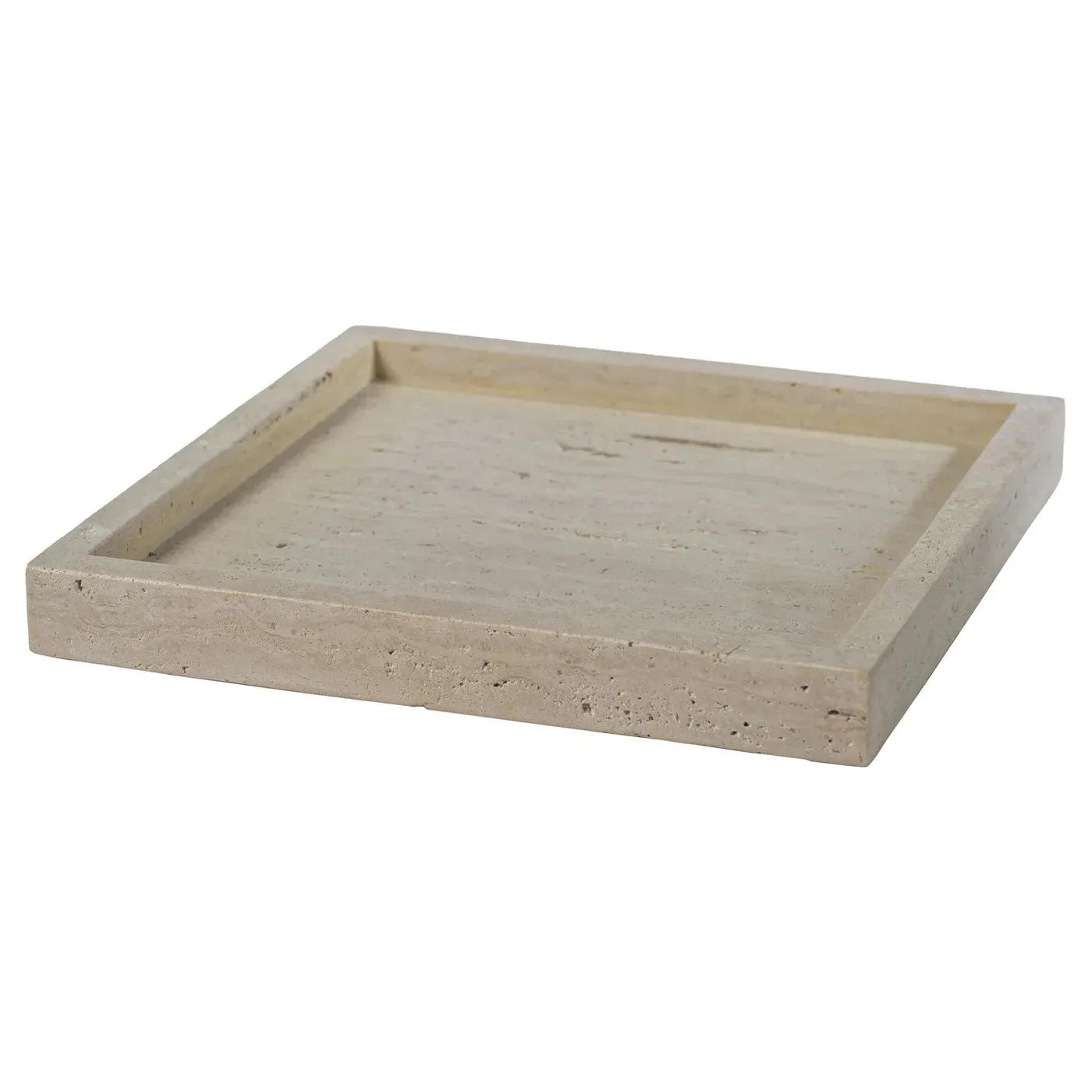 Selene Tray - Beige, Travertine Marble