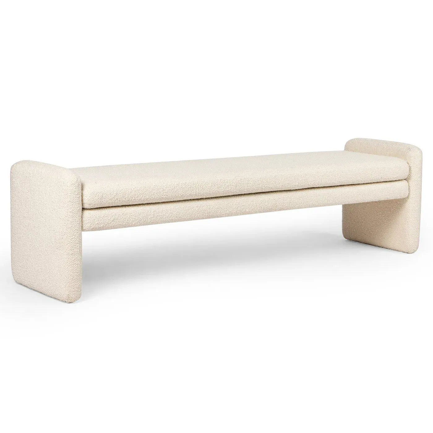 Selene Upholstered Bedroom Bench - Cream